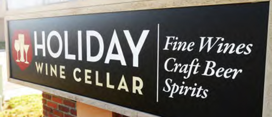 Holiday Wine Cellar sign